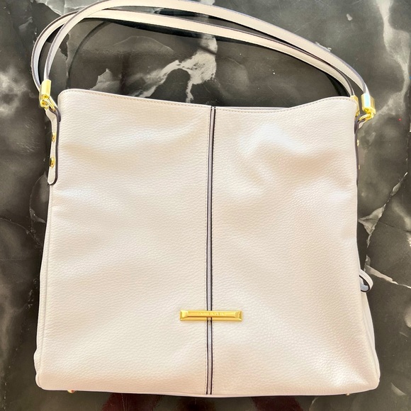 Anne Klein Handbags - Anne Klein Cream Tote with Gold Hardware
